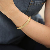 Bracelete Proteção - Banhado a Ouro